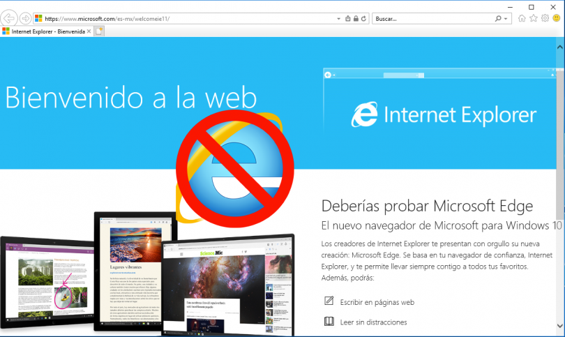 Dejen de usar IE